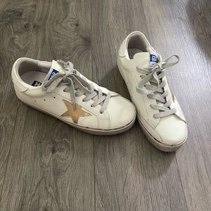 white sneakers with cute star detail